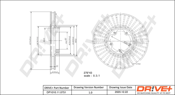Brake Disc DP1010.11.0751