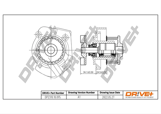 Water Pump, engine cooling DP2310.10.095