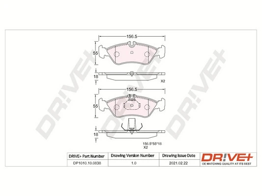 Brake Pad Set, disc brake DP1010.10.0838