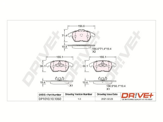 Brake Pad Set, disc brake DP1010.10.1060
