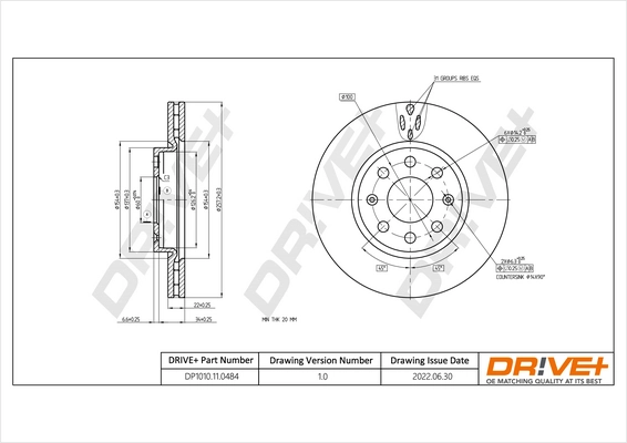 Brake Disc DP1010.11.0484