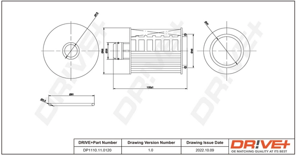 Oil Filter DP1110.11.0120