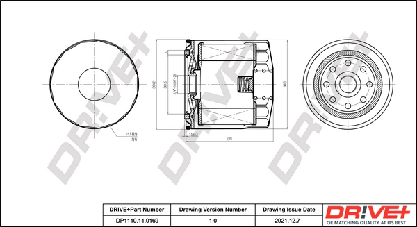 Oil Filter DP1110.11.0169