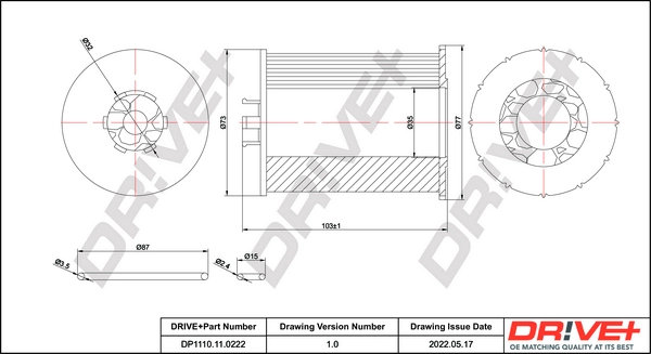 Oil Filter DP1110.11.0222