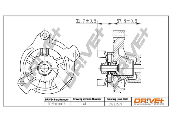 Water Pump, engine cooling DP2310.10.097