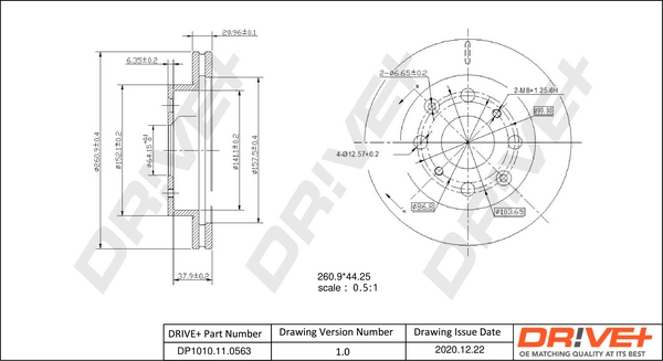 Brake Disc DP1010.11.0563