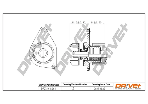 Water Pump, engine cooling DP2310.10.062