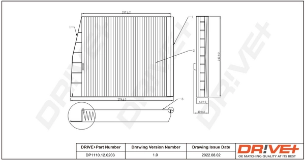 Filter, cabin air DP1110.12.0203