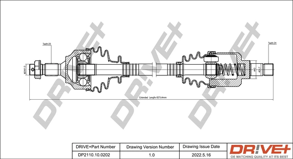 Drive Shaft DP2110.10.0202