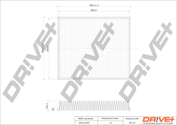 Filter, cabin air DP1110.12.0327