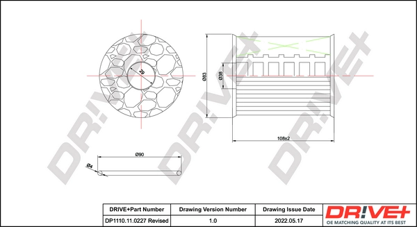 Oil Filter DP1110.11.0227