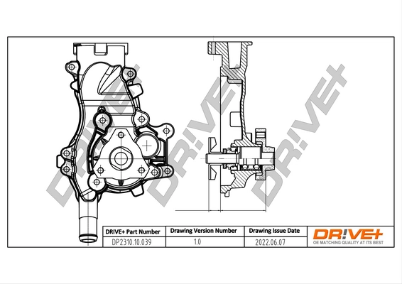 Water Pump, engine cooling DP2310.10.039