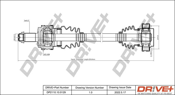 Drive Shaft DP2110.10.0129