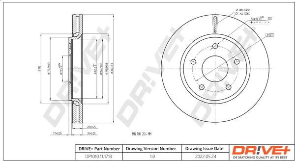 Brake Disc DP1010.11.1713