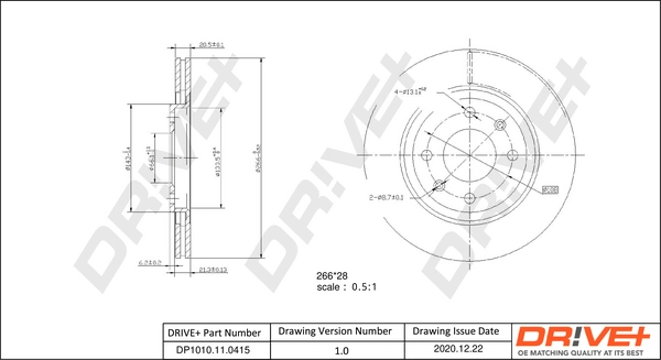 Brake Disc DP1010.11.0415