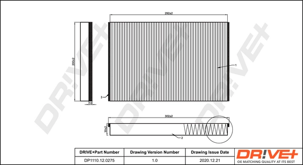Filter, cabin air DP1110.12.0275