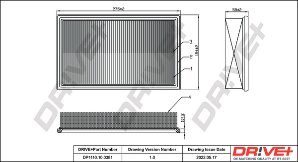 Air Filter DP1110.10.0381