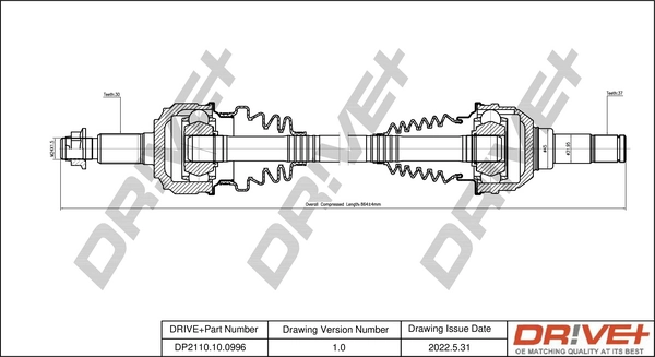 Drive Shaft DP2110.10.0996