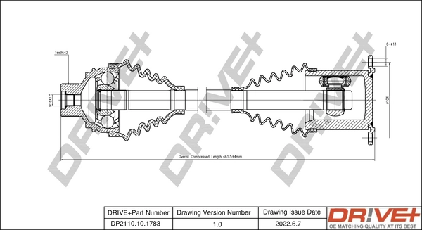 Drive Shaft DP2110.10.1783