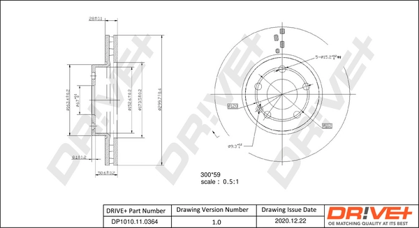 Brake Disc DP1010.11.0364