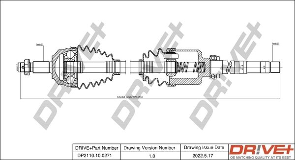 Drive Shaft DP2110.10.0271
