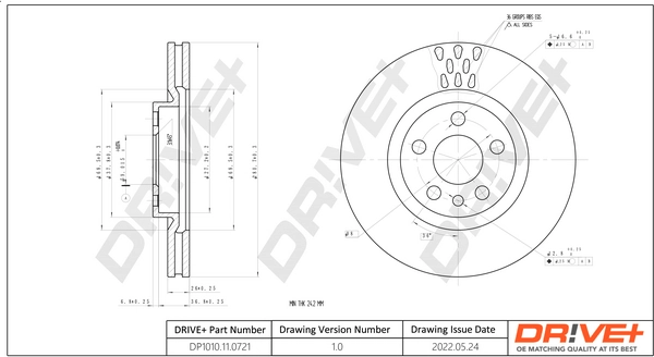 Brake Disc DP1010.11.0721