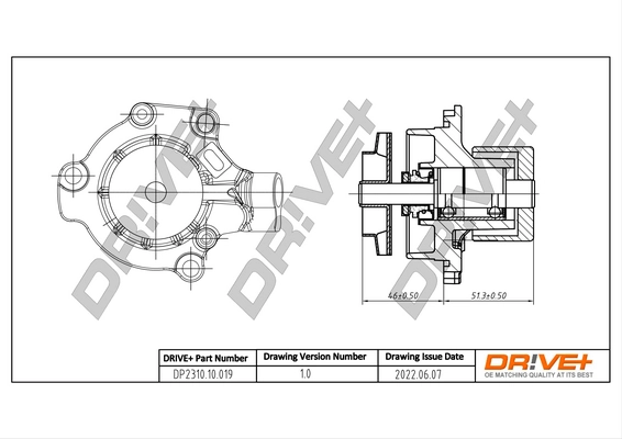 Water Pump, engine cooling DP2310.10.019