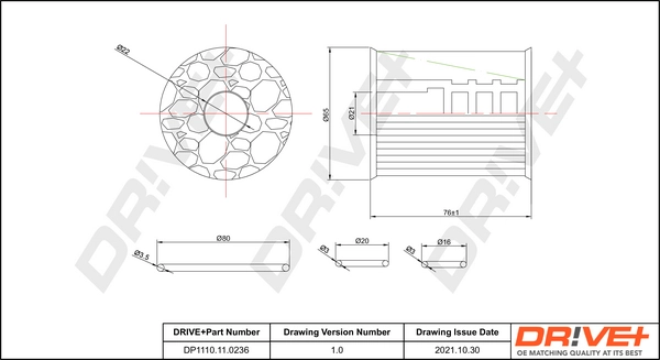 Oil Filter DP1110.11.0236