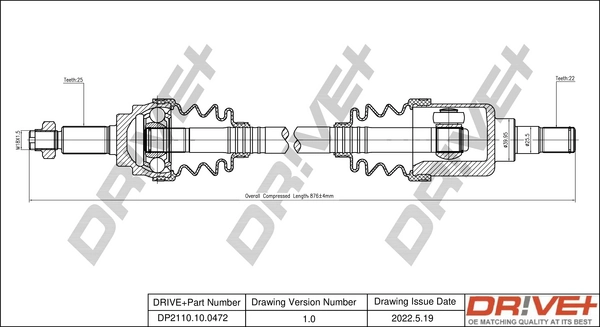 Drive Shaft DP2110.10.0472