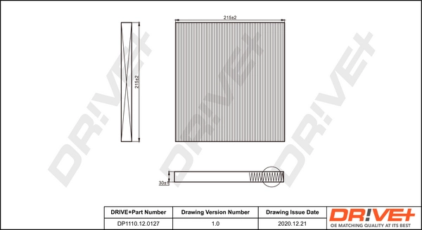 Filter, cabin air DP1110.12.0127