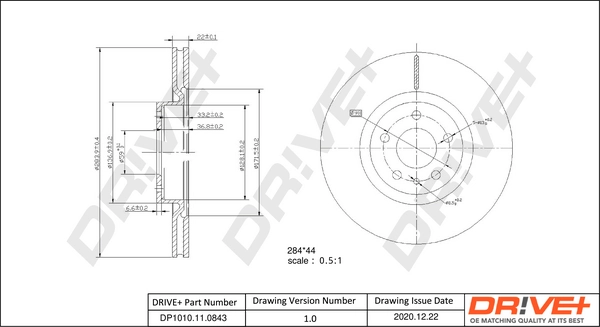 Brake Disc DP1010.11.0843