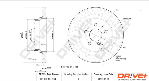 Brake Disc DP1010.11.1230