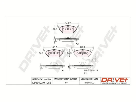 Brake Pad Set, disc brake DP1010.10.1066