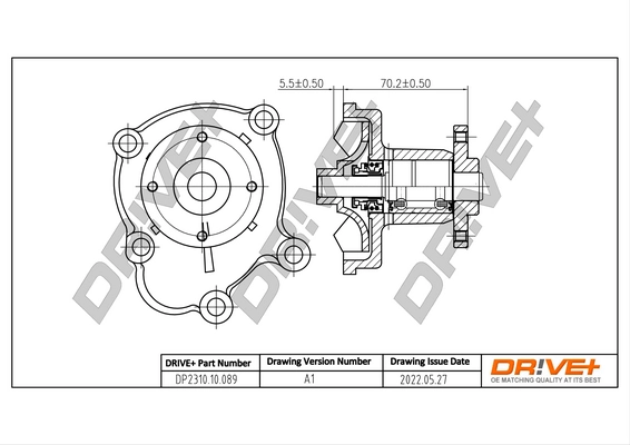 Water Pump, engine cooling DP2310.10.089