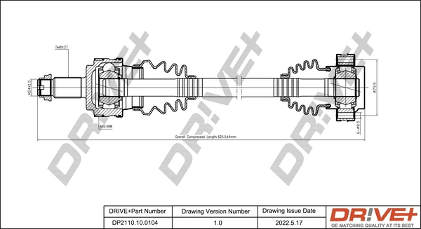 Drive Shaft DP2110.10.0104
