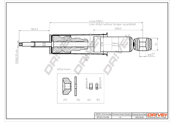 Shock Absorber DP1610.10.0164
