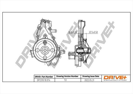 Water Pump, engine cooling DP2310.10.074