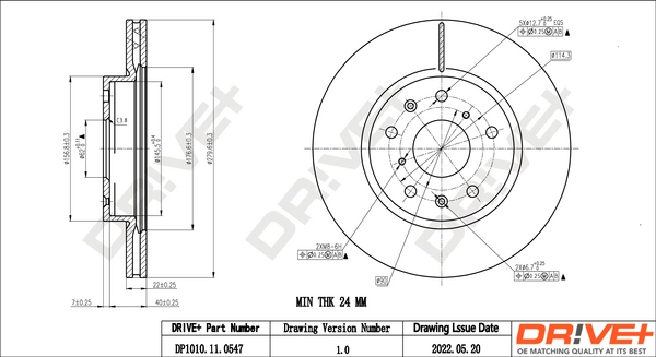 Brake Disc DP1010.11.0547