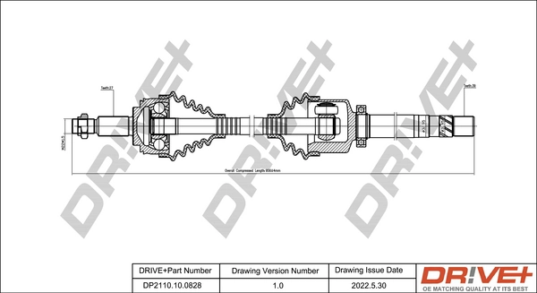 Drive Shaft DP2110.10.0828