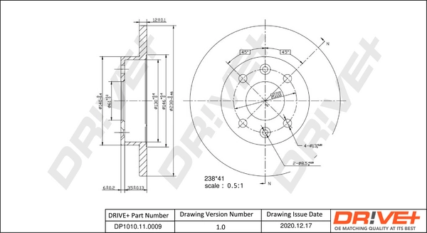 Brake Disc DP1010.11.0009