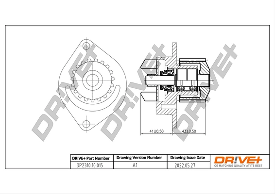 Water Pump, engine cooling DP2310.10.015