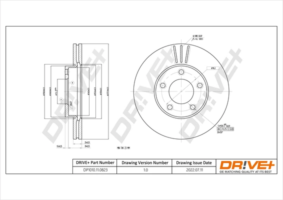 Brake Disc DP1010.11.0823