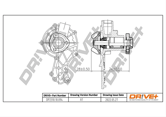 Water Pump, engine cooling DP2310.10.094