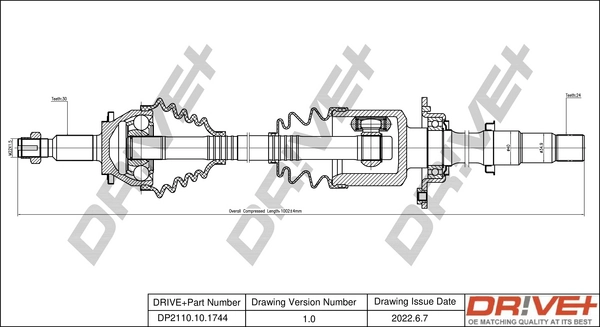 Drive Shaft DP2110.10.1744