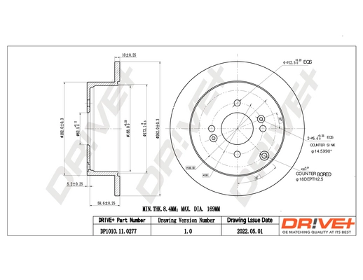 Brake Disc DP1010.11.0277