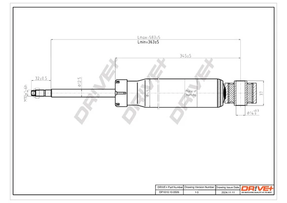 Shock Absorber DP1610.10.0509