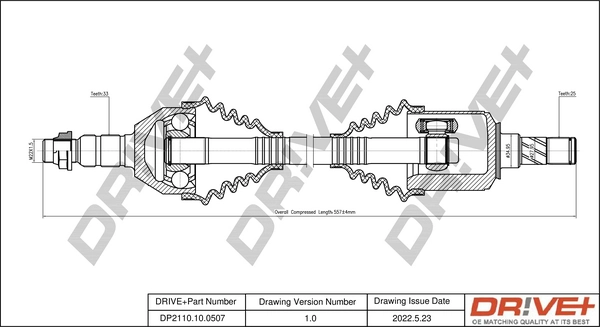 Drive Shaft DP2110.10.0507