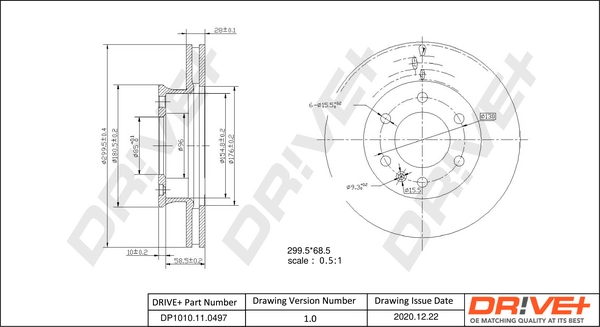 Brake Disc DP1010.11.0497