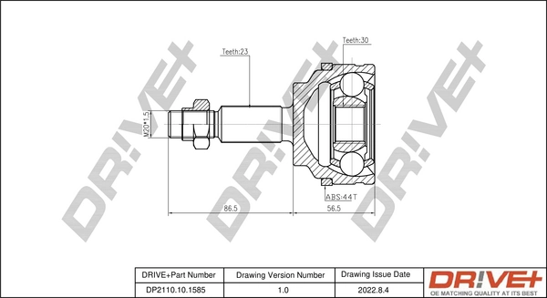 Joint Kit, drive shaft DP2110.10.1585
