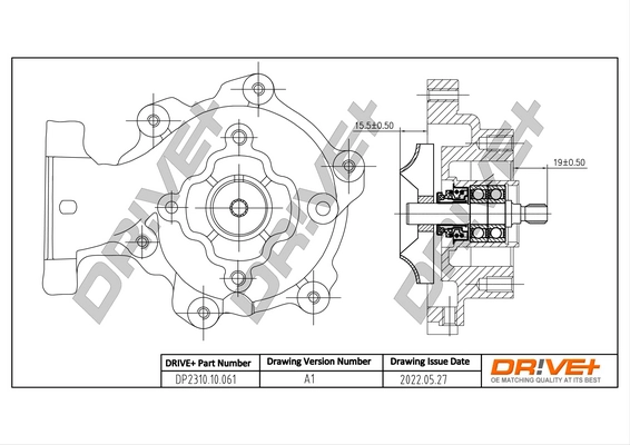 Water Pump, engine cooling DP2310.10.061